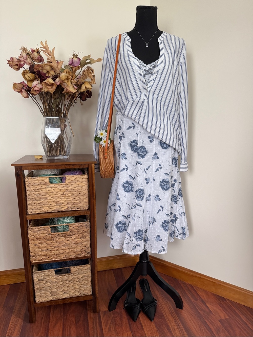 Beautiful Coastal Striped Blue & White Tunic | US. 8/UK. 12
